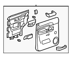 20919806 - Body: Door Interior Trim Panel for Cadillac: Escalade ESV | Chevrolet: Silverado 1500, Silverado 2500 HD, Silverado 3500 HD, Suburban 1500, Suburban 2500 | GMC: Sierra 1500, Sierra 2500 HD, Sierra 3500 HD, Yukon XL 1500, Yukon XL 2500 Image