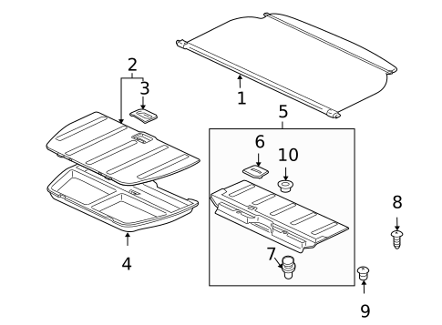 Interior Trim - Rear Body for 2025 Mitsubishi Outlander Sport #13