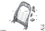 52107421860 - Seats: Backrest Frame, Right for BMW Image