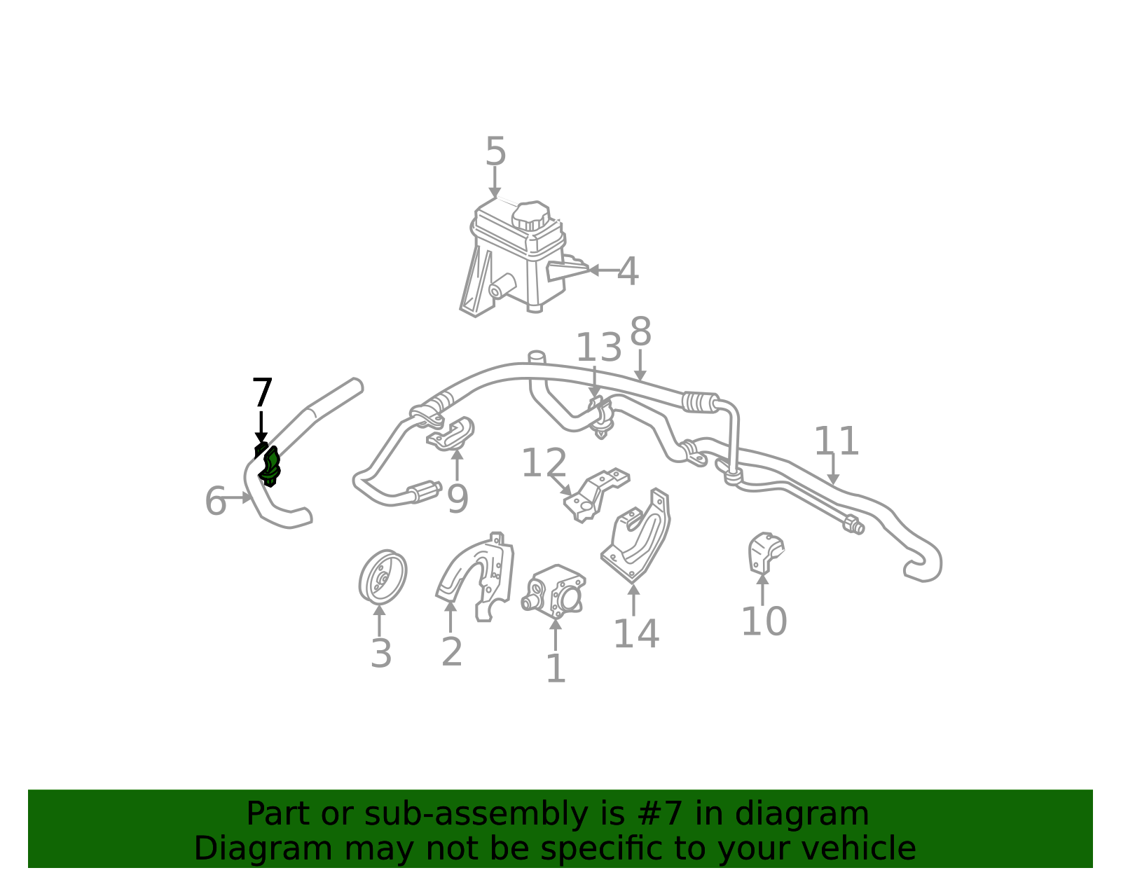 2001-2004 Volvo Suction Hose Clamp 982348 | TascaParts.com