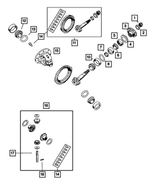 4856370 - Rear Axle: Pinion Shaft Shim Kit for Mopar Image
