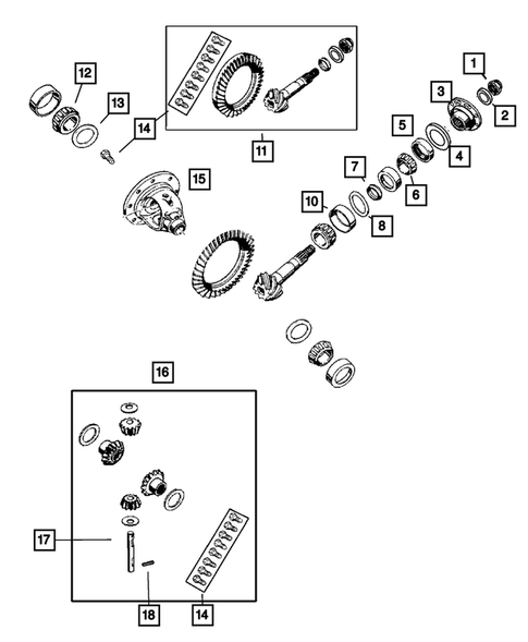 Differential and Housing for 2007 Jeep Wrangler #2
