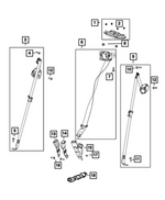 6EB032D2AE - : Rear Seat Belt for Chrysler: Pacifica, Voyager Image