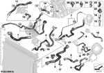 17125A8CB50 - Radiator: Coolant Hose, Radiator for BMW Image