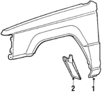 MB506105 - Body: Fender for Mitsubishi: Mighty Max Image