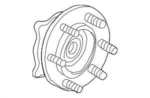 19419365 - Brakes: Front Wheel Hub with Wheel Speed Sensor for GM Image
