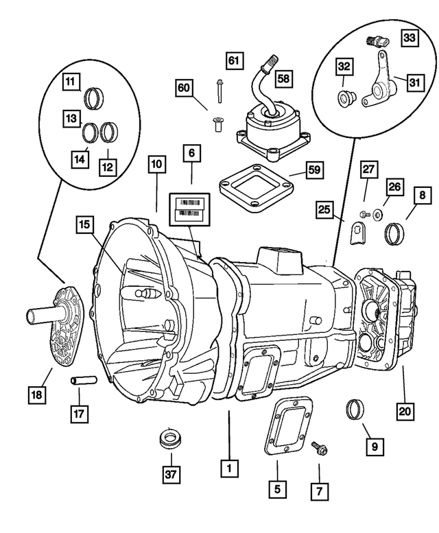 5012134AA - Manual Transmission 6 Speed: Bearing Inner Cup for Mopar Image