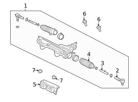 Steering Gear & Linkage for 2005 Mercury Mountaineer #0