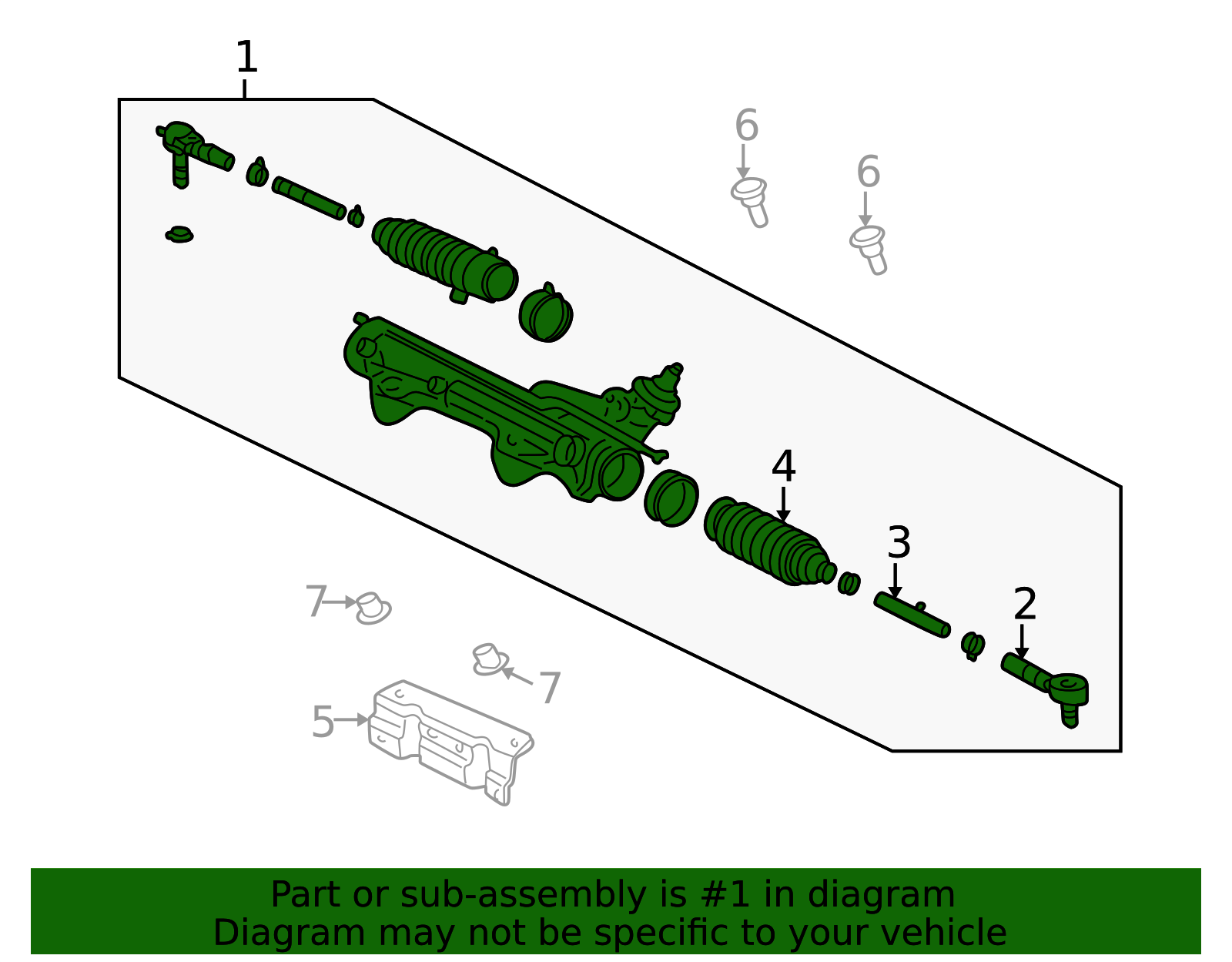 2004-2005 Ford Rack And Pinion Assembly 5L2Z-3504-BARM | OEM Parts Online