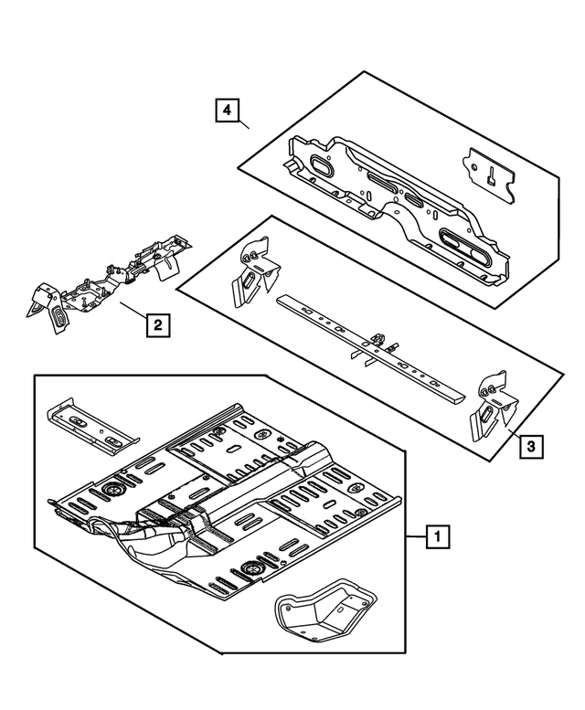 5179454AB - Body Sheet Metal Except Doors: Front Floor Pan for Mopar Image