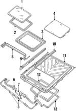 20501760 - Body: Glass for Cadillac: DeVille, Eldorado, Fleetwood, Seville | Oldsmobile: 98, Toronado Image