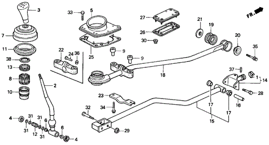Shift Lever for 1994 Acura Vigor #0