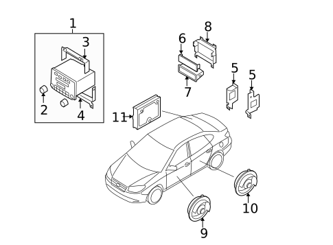 Sound System for 2007 Hyundai Elantra #0