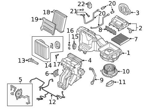 Evaporator & Heater Components for 2022 Volkswagen Golf R #19
