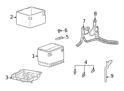 Battery & Related Components for 2004 Pontiac Grand Am #0