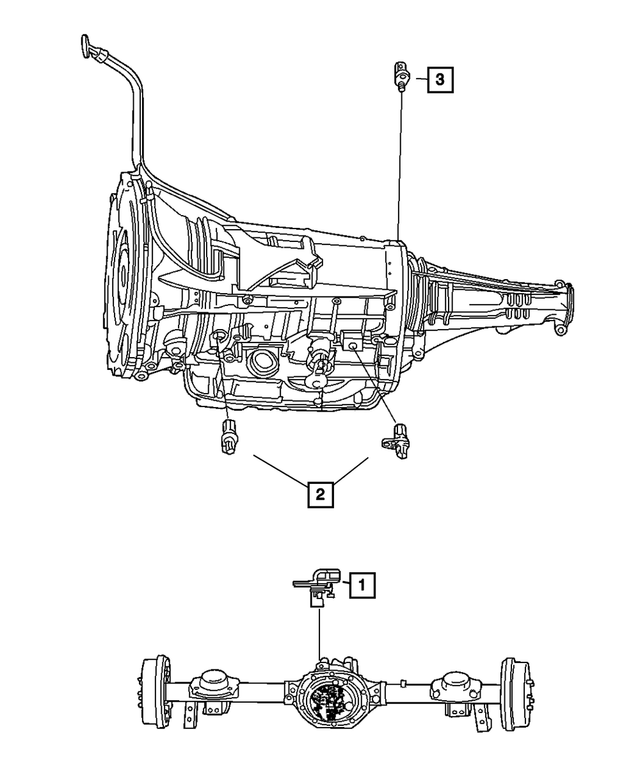 68457713AB - Electrical: Wheel Speed Sensor, Rear Left for Mopar Image image