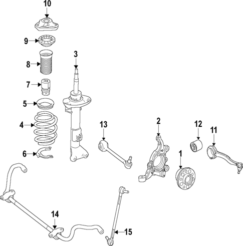 Suspension Components for 2014 Mercedes-Benz C63 AMG #1
