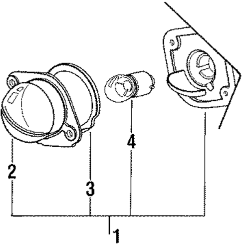 License Lamps for 1988 Honda Prelude #0