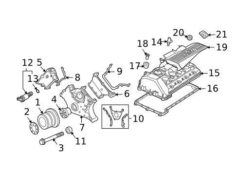 Engine Parts for 2009 BMW 550i #0