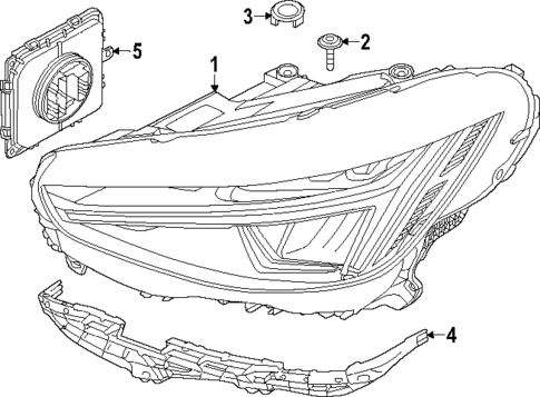 Headlamp Components for 2025 Volvo XC40 #0