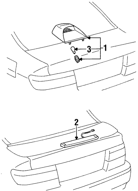 High Mounted Stop Lamp for 1996 Toyota Paseo #0