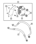 5290014AE - Engine 8.3L Ten Cylinder [EWC]: Engine Oil Cooler for Mopar Image