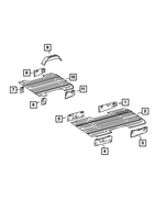 68008333AA - Body Sheet Metal Except Doors: Support, Left for Mopar Image