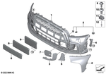 51115A3C8C8 - : Bumper Trim Front Bottom Right for Mini Image