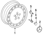 1264003002 - Suspension: Wheel for Mercedes-Benz Image
