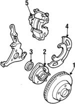 177743 - Brakes: ACDelcoâ„¢ Rotor for Buick: Century, Electra, LeSabre | Cadillac: DeVille, Fleetwood, Seville | Chevrolet: Celebrity, Lumina APV | Oldsmobile: 98, Cutlass Ciera, Cutlass Cruiser, Delta 88, Silhouette, Toronado | Pontiac: 6000, Bonneville, Trans Sport Image