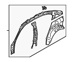 41007487340 - Body: Inner Uniside for BMW: 330e, 330e xDrive, 330i, 330i xDrive, M340i, M340i xDrive Image
