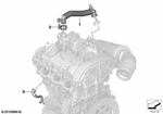 11158623083 - Engine: Engine Ventilation Line for BMW Image