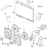 190206CTA01 - Cooling System: Fan Blade for Honda: HR-V Image
