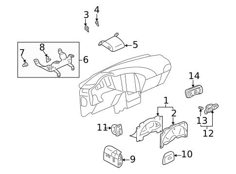 Controls for 2006 Buick Rendezvous #0
