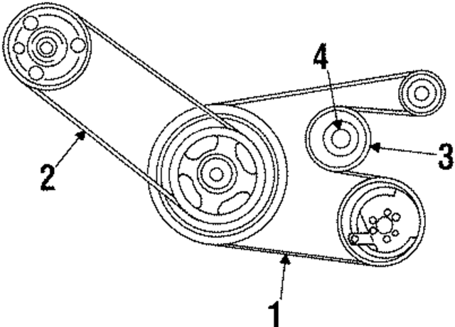 4573727AB - : Serpentine Belt for Mopar Image