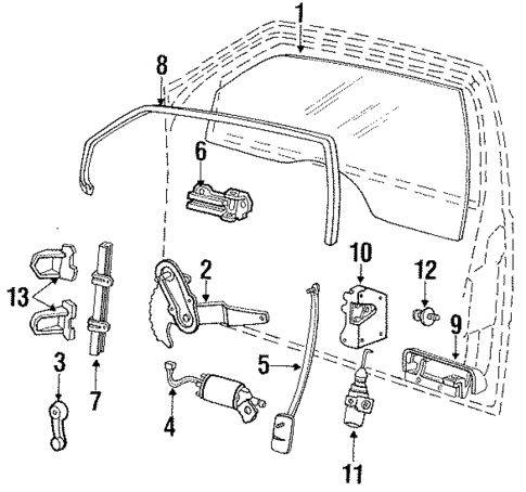 Front Door for 1992 Ford Tempo #0