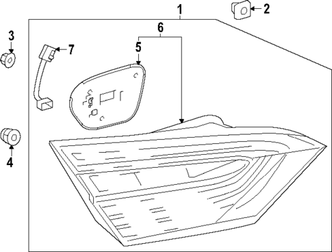 Backup Lamps for 2020 Toyota Camry #0