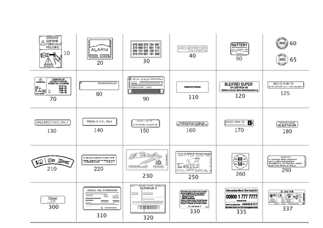 2035800015 - Tools and Accessories: Plate for Mercedes-Benz: 180C, C230, C240, C280, C32 AMG, C320, C350, C55 AMG, CLK320, CLK350, CLK500, CLK55 AMG, CLK550, CLK63 AMG Image image