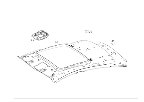 Roof Lining/Headlining for 2016 Mercedes-Benz GLE450 AMG #0