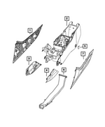 68595429AB - : Center Console Duct for Mopar Image