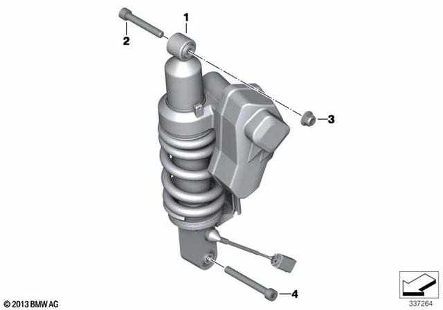 33537686734 - Rear Axle, Rear-Wheel Drive, Suspension: Fit Bolt - M10X65X1.25mk for BMW-Motorrad Image