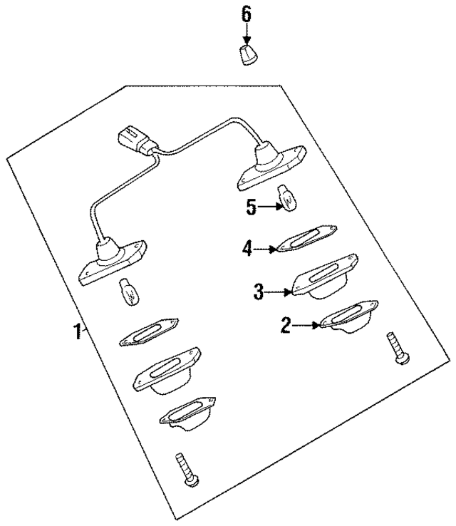 2651065F00 - : License Lamp for Nissan Image