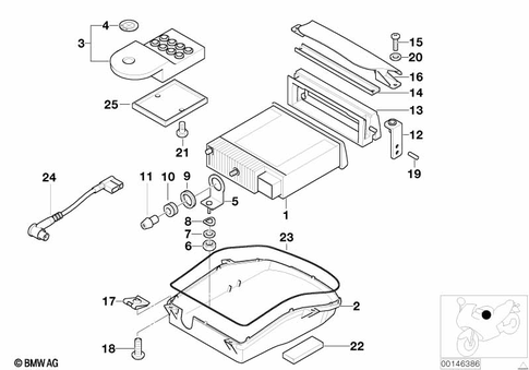 Radio, Amplifier, Cd Player for 2004 BMW-Motorrad K 1200 LT #0