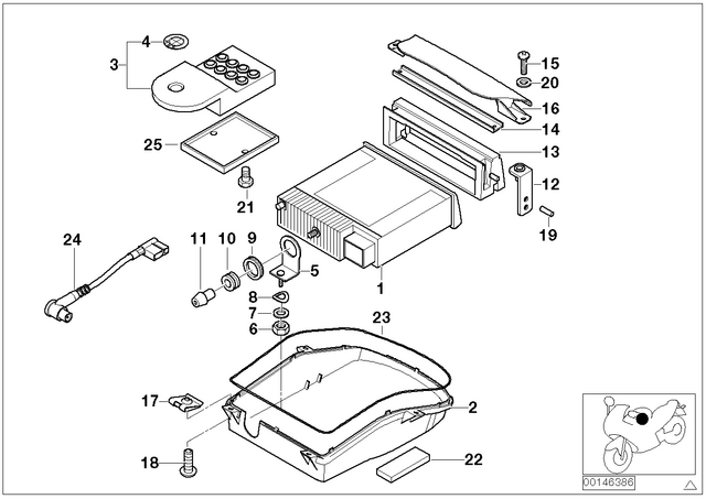 65127707658 - : CD-Radio for BMW-Motorrad Image