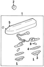 9017906184 - : License Lamp Retainer for Toyota Image