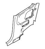855202C100LK - Body: Lower Quarter Trim for Hyundai Image