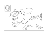 1708201161 - Electrical System: Lamp Unit for Mercedes-Benz: SLK230, SLK320 Image