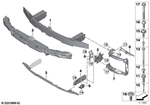 51118071640 - Vehicle Trim: Carrier, Bumper Front for BMW Image