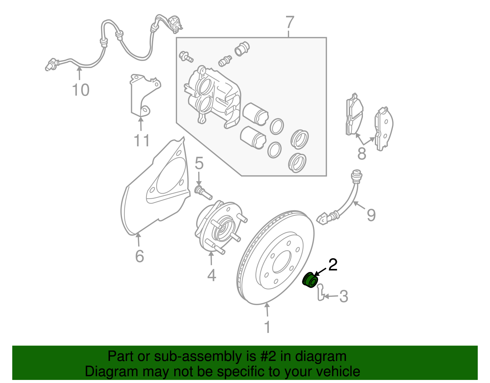 2000-2025 Nissan Axle Nut 40262-2Y00A | TascaParts.com