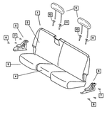 1FF641D5AA - Interior Trim: Rear Seat Back for Mopar Image